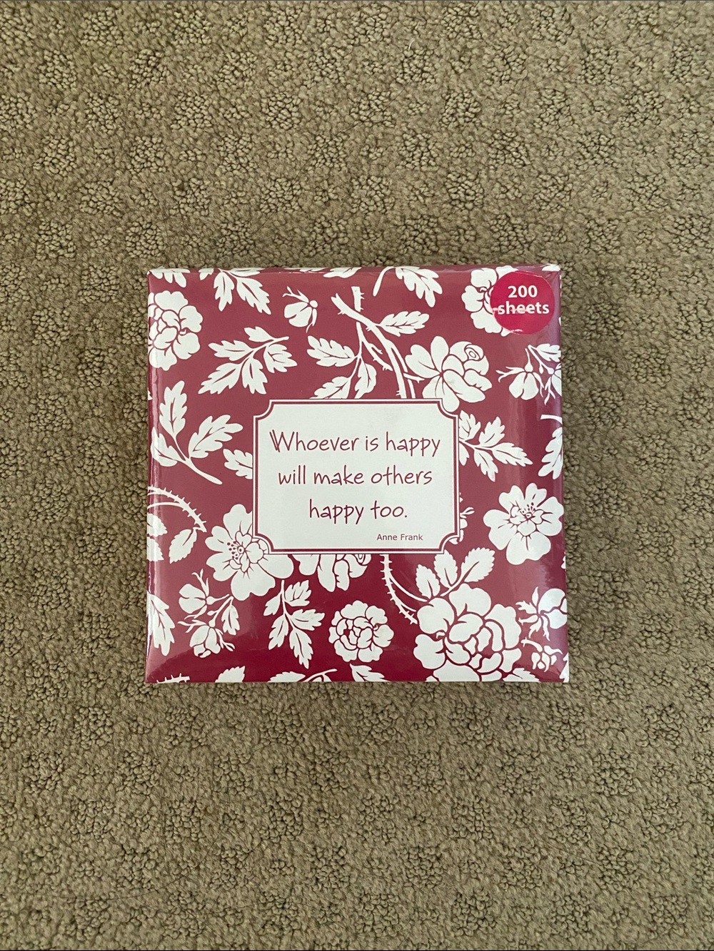 Vineland Floral LG Memo Pad Holder